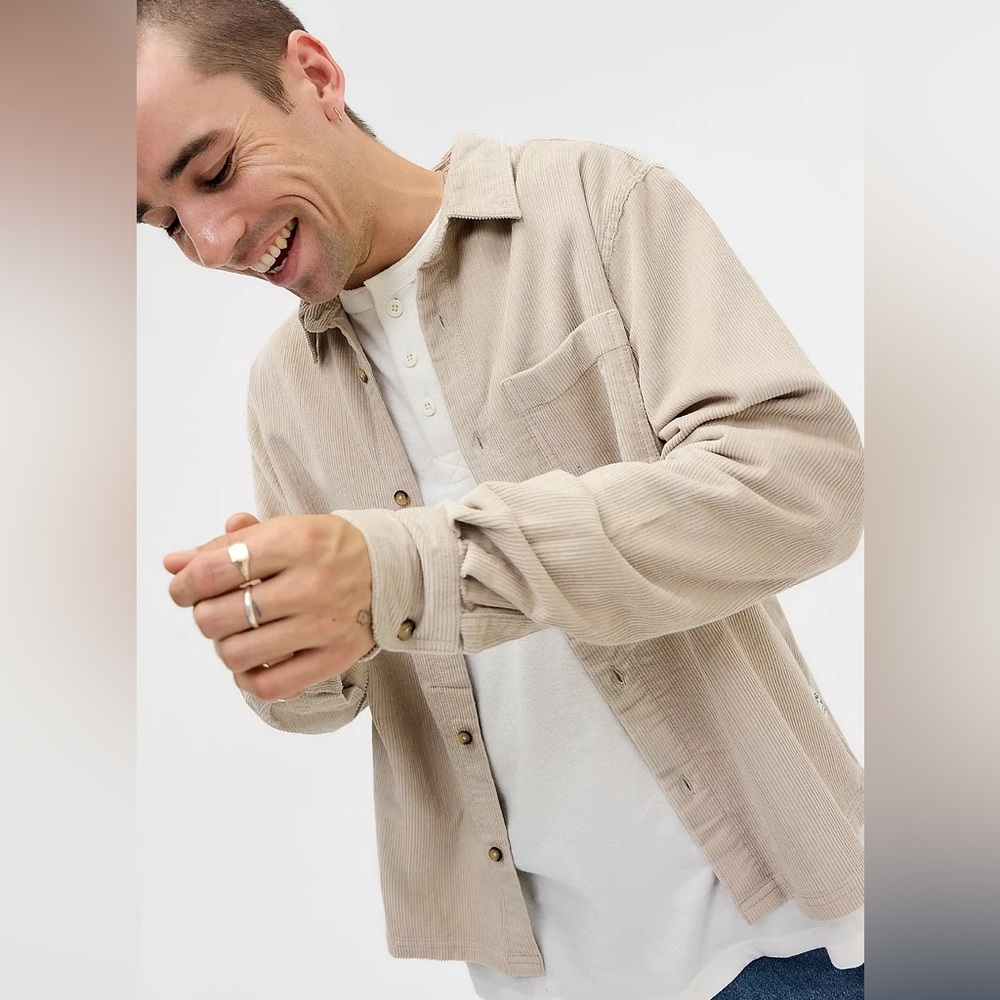 Urban Outfitters Tan Corduroy Shirt